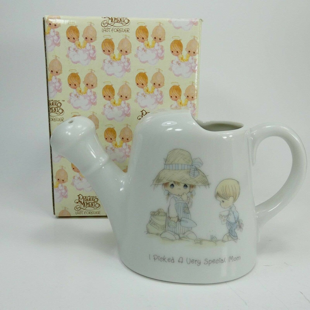 Precious Moments Watering Can "I Picked A Very Special Mom" Enesco 3" high PBHVB